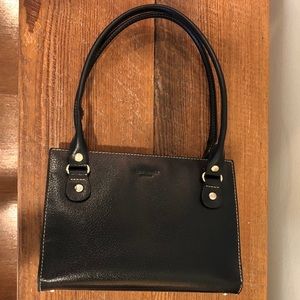 Kate Spade Black Leather Handbag Purse USED